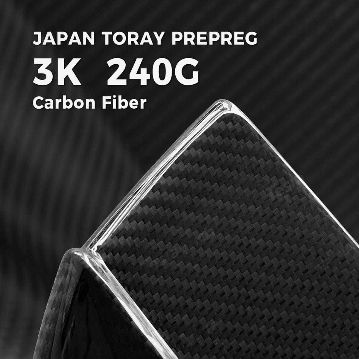 Carbon Fiber Mirror Covers for Model 3 / Y | 3 Finishes | 3M Adhesive