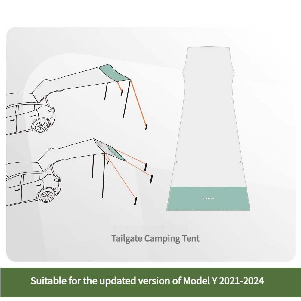 TESERY Tailgate Camping Tent for Tesla Model Y Juniper