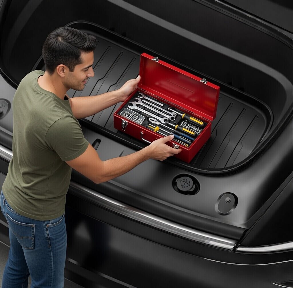 TESERY TPE Front Trunk Mat for Tesla Model Y Juniper