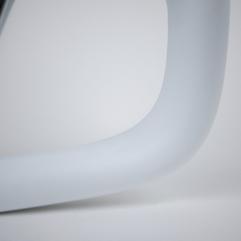TESERY Yoke Plaid Steering Wheel for Tesla Model 3 / Y【White Leather】