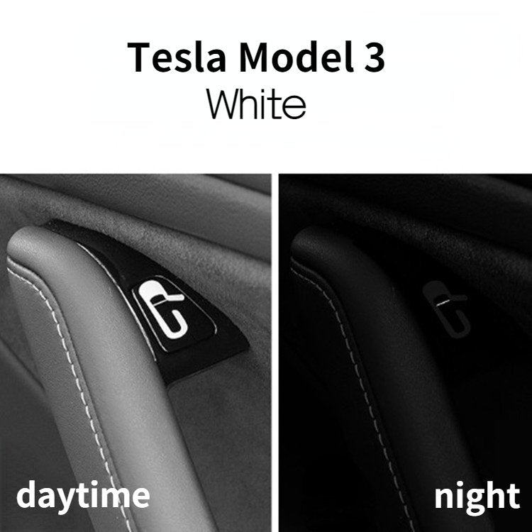 Glow-in-the-Dark Door Handle Stickers for Model 3 (8-Pack) | 2 Colors | Easy Find