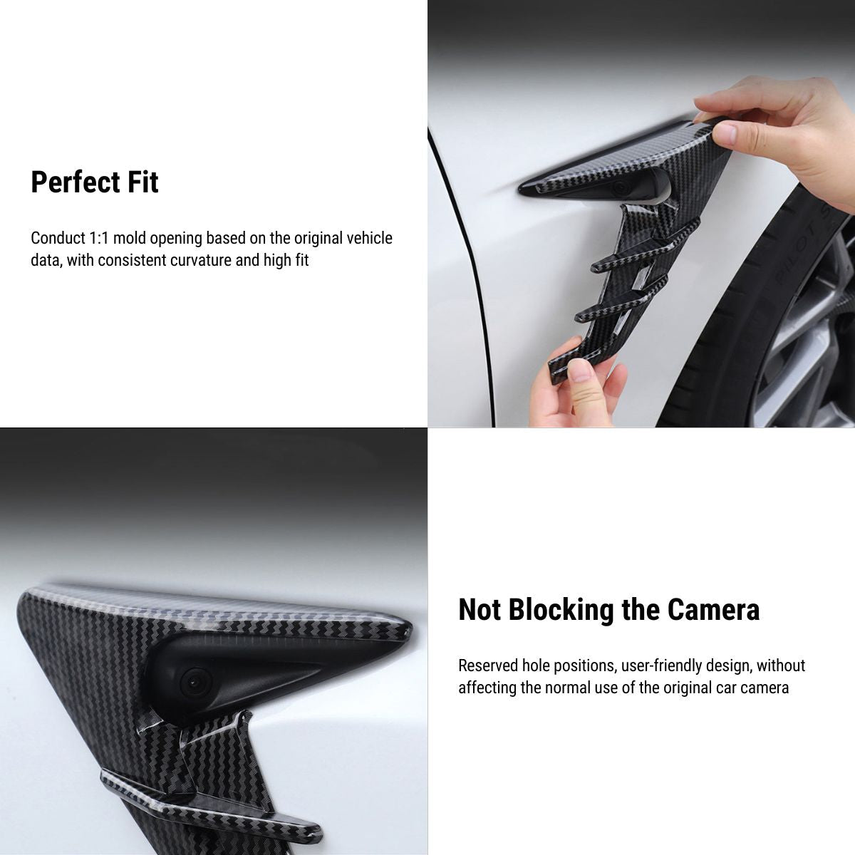 TESERY Thunder Side Camera Cover for Model 3/Y | 5 Colors