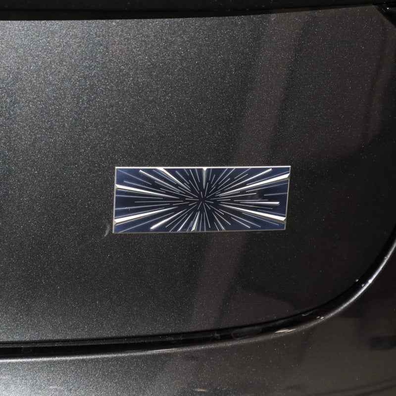 Premium Metal Tail Badge Emblem | Model Y Juniper Launch Edition Style | Easy Install