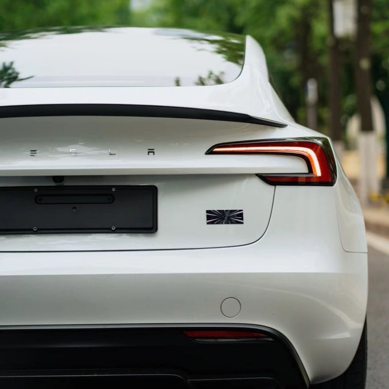 Premium Metal Tail Badge Emblem | Model Y Juniper Launch Edition Style | Easy Install