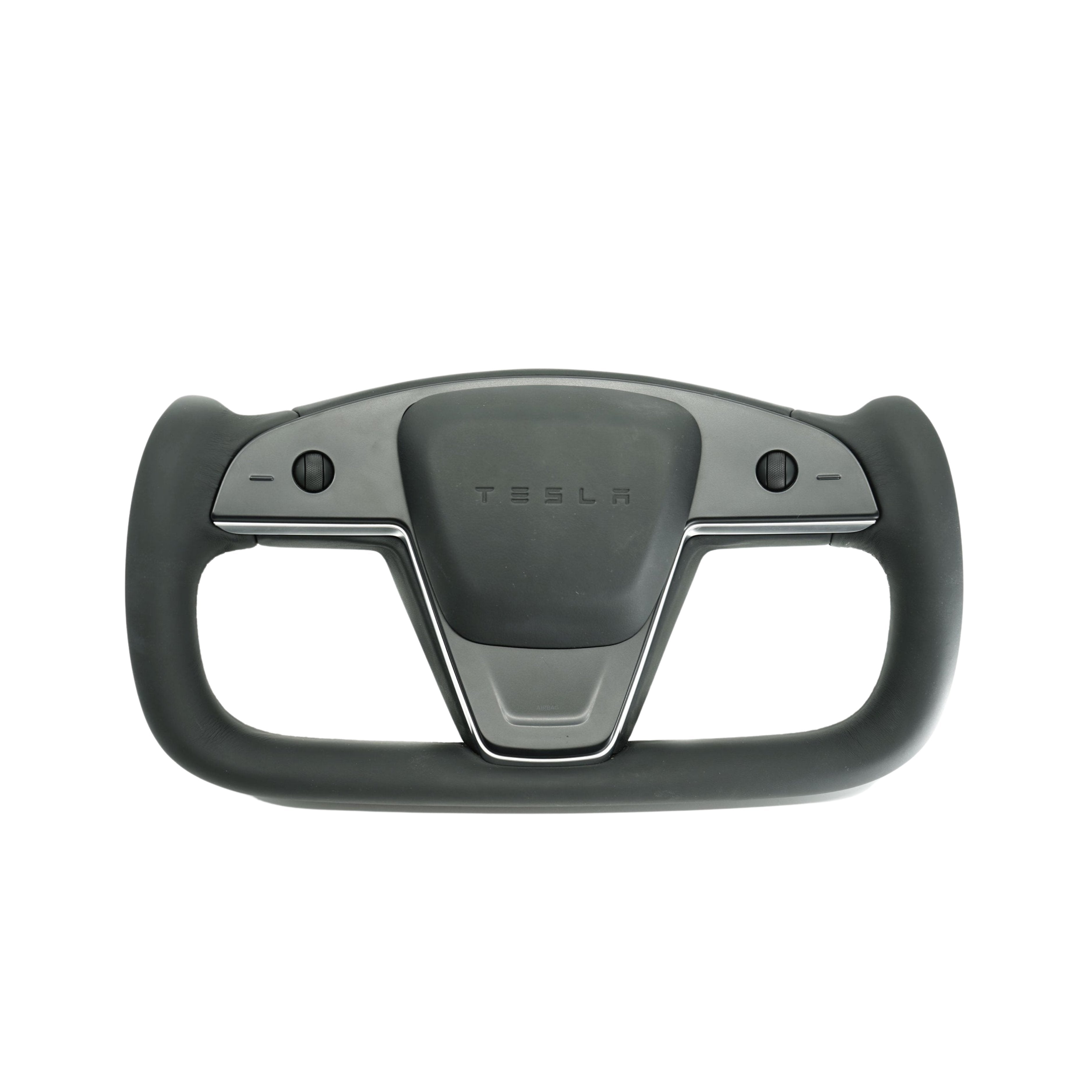 TESERY Touch Horn Yoke Plaid Steering Wheel Replacement for Tesla Model S / X 2021-2023